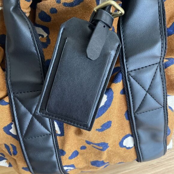 3.1 Phillip Lim for Target Leopard Drawstring Carryall Bag Overnight Travel Hobo - Picture 4 of 11